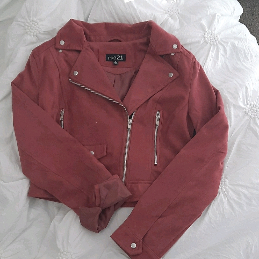 Rue21 faux lether cropped jacket
